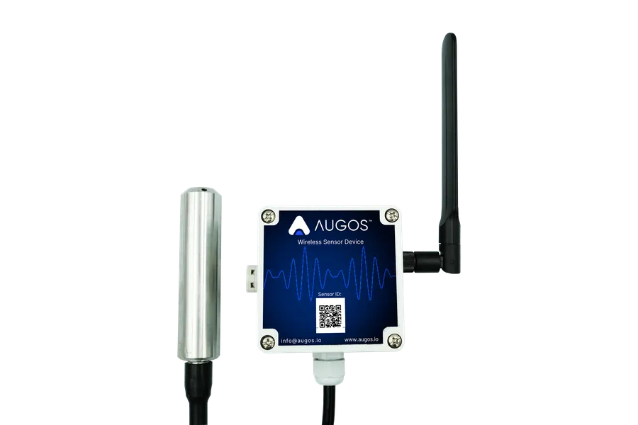 The Augos Water Level Sensor with its comms box